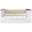 Lit de jour avec tablettes de rangement, lit gigogne et port USB-1205457730