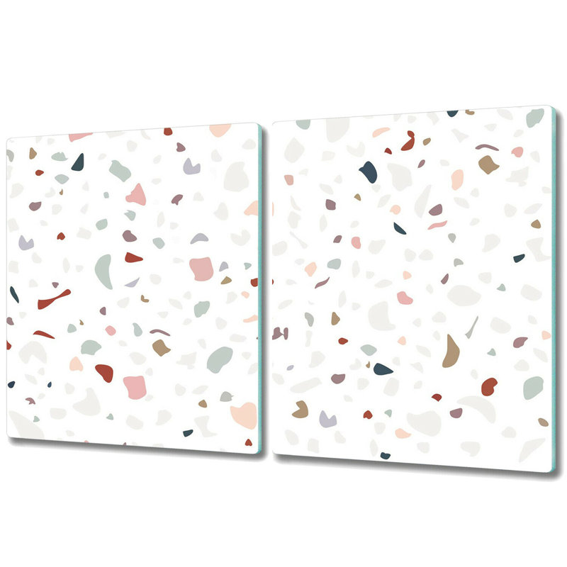 Leesanne Colorful Abstract Polka Dots Chopping Board, 30cm L x 52cm W