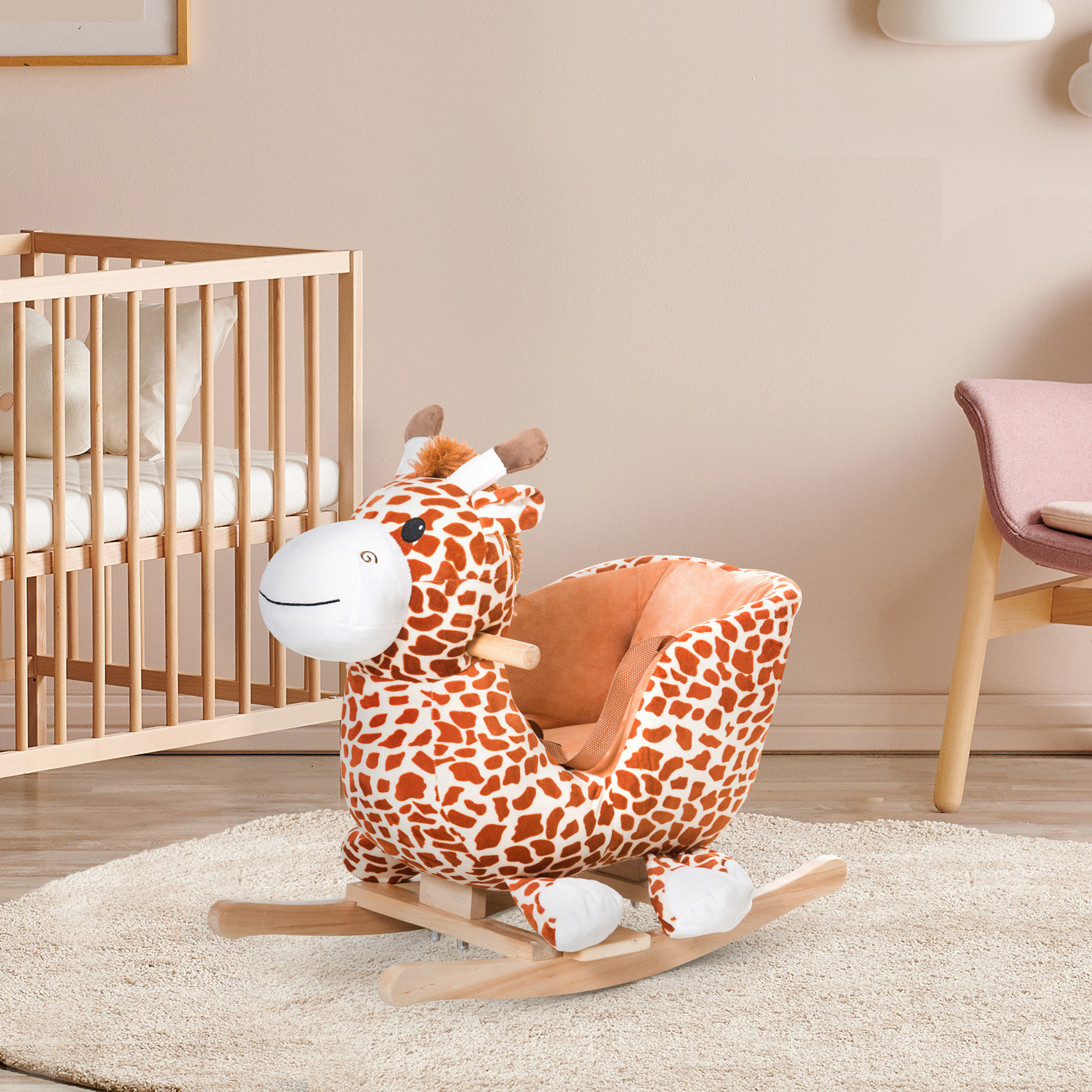 Giraffe on sale rocking horse