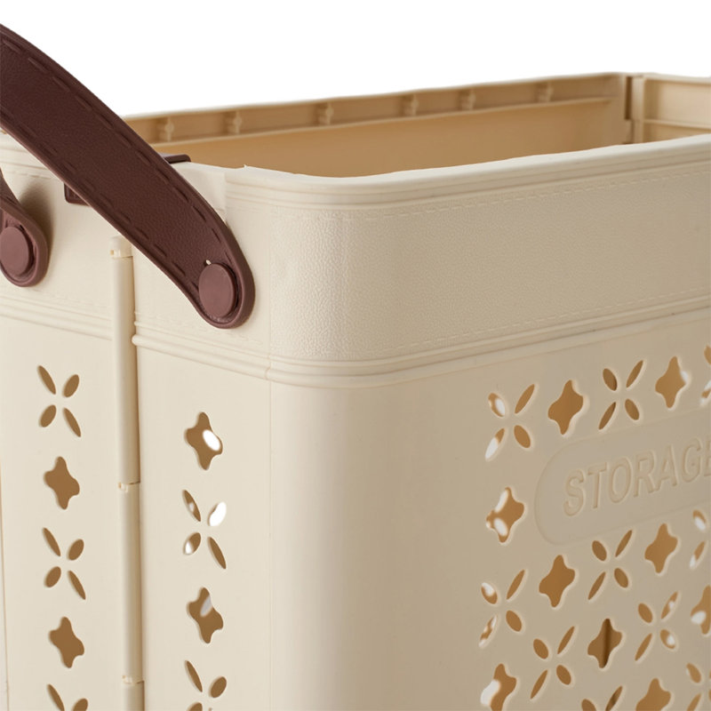 Laundry Hamper, Cream White
