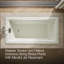 Tea-for-Two 72-In x 36-In Drop-in/Undermount Whirlpool Bath with Reversible Drain-998049586