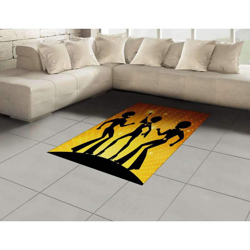 Tapis décoratif 70 po Party, Rectangle— 4 pi x 5 pi 8 po