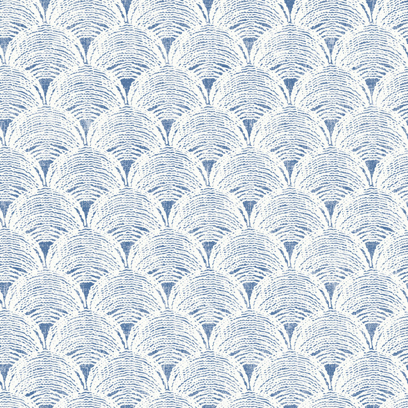 Rouleau de papier peint patiné L 33 pi x l 20,5 po Santiago, Bleu