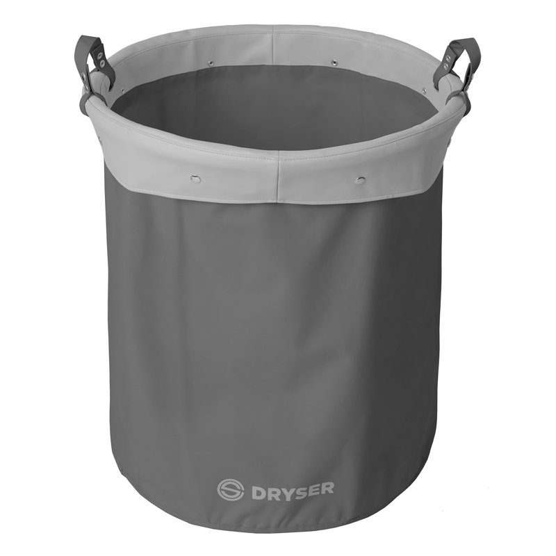 Canvas Laundry Hamper, Gray