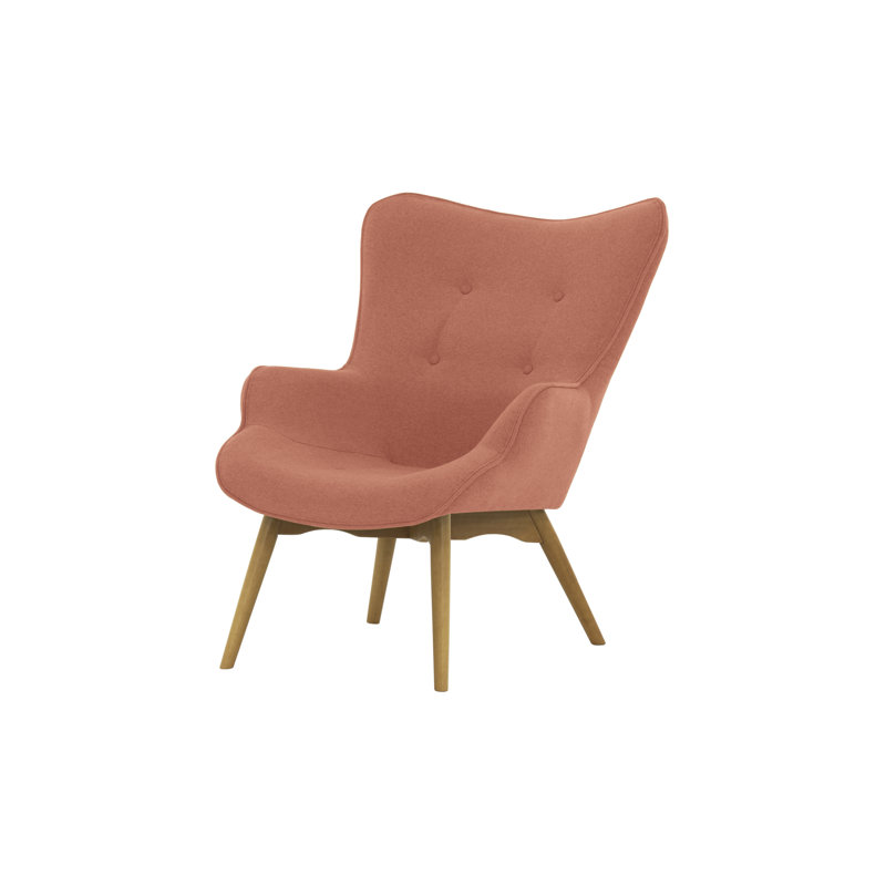 Rockwell Upholstered Accent Chair, Pink