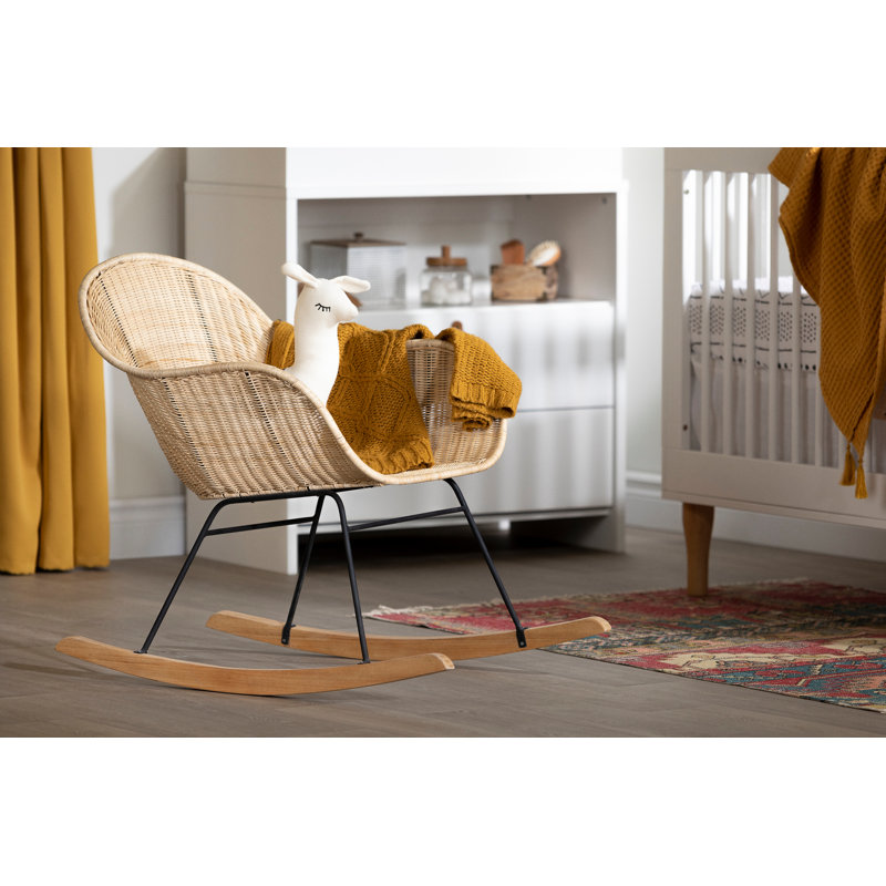 Chaise berçante inclinable Balta, Naturel