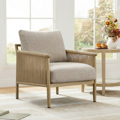 Boho-inspired Upholstered Accent Chair