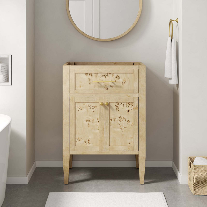 Base de meuble-lavabo simple 23 po Modway Elysian seulement, Bourgogne