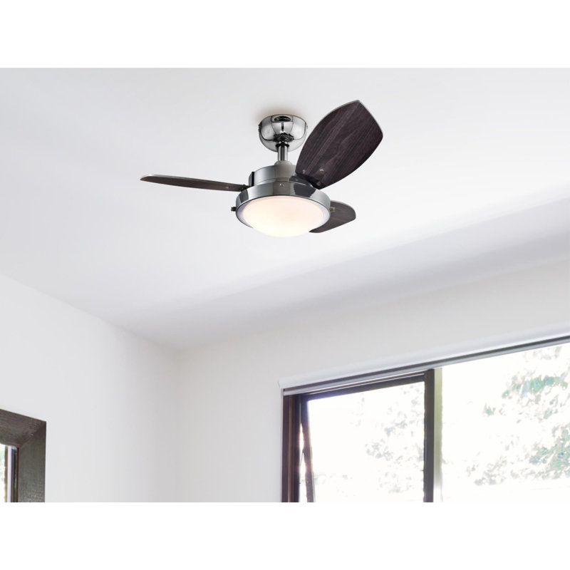 Ventilateur de plafond d'intérieur de 30 pouces avec luminaire DEL Wengue