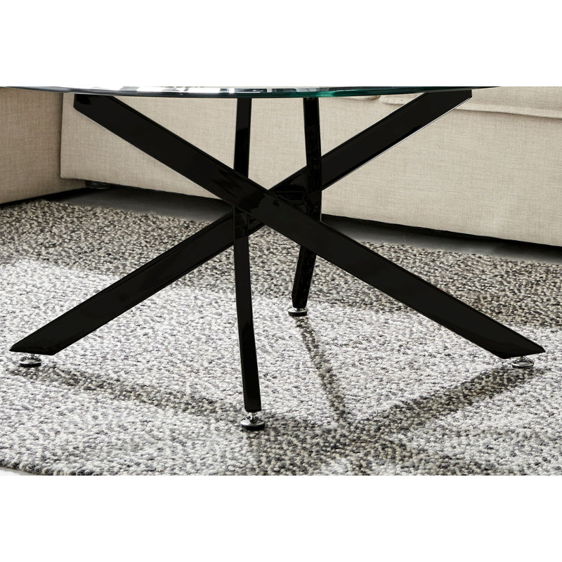 Table basse ronde Tierra, Noir