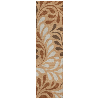 Machine Washable Indoor/Outdoor Chantille ACN2411 Botanical Rug