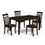 Ensemble de table de salle à manger 5 pièces pour 4 personnes comprenant une table de cuisine rectangulaire et 4 chaises de salle à manger, 36 x 60 pouces, cappuccino-1407979503-1407979497