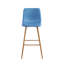 Ensemble de 2 tabourets de bar Corrigan Studio® Eila, revêtement en tissu, pieds en métal-1708279781