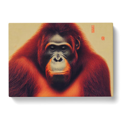 Japanese Orangutan - Wrapped Canvas