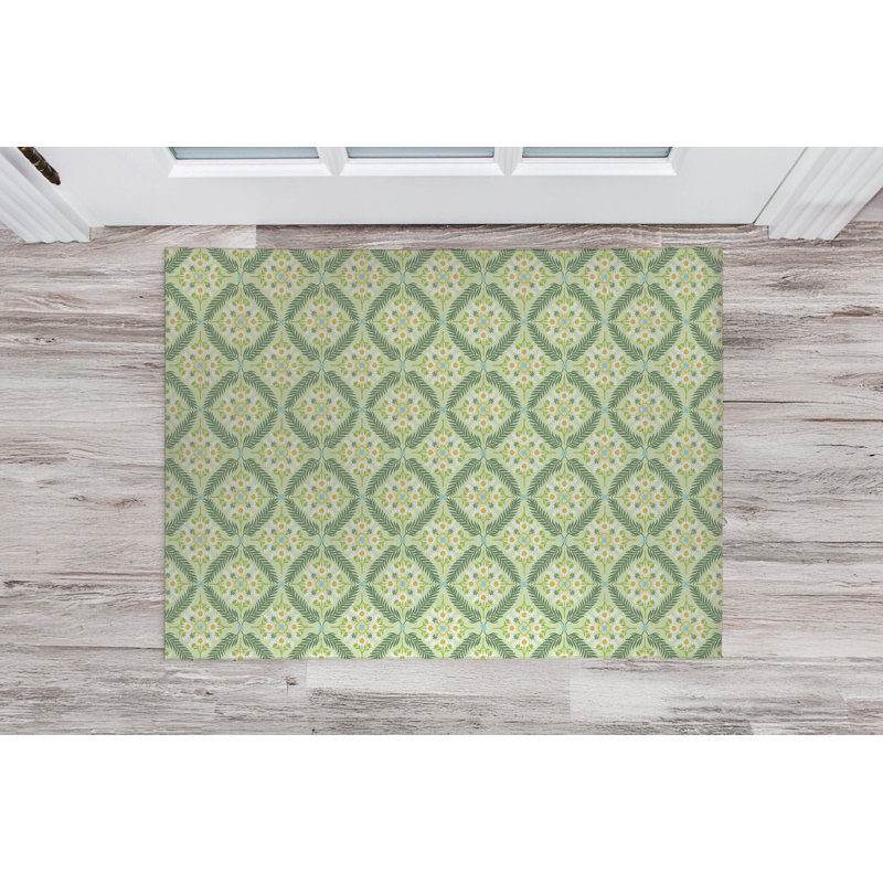 Eden Indoor Doormat, Lime, 60" W x 84" L