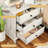 Nightstand With 3 Drawers P2 Particleboard With 3D Paper Finish + Solid Wood Legs 1 Piece-1458726104