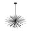 Palisades Ave. Metal And Crystal Chandelier