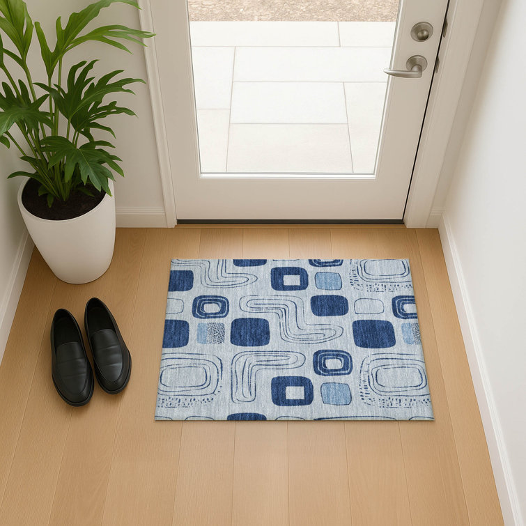 Premium Machine Washable Slesnick AMF1670 Geometric Rug