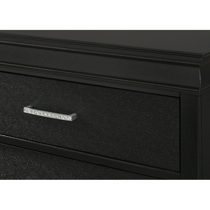 Commode avec tiroirs et poignées en cristal, coffre de rangement pour espace de vie