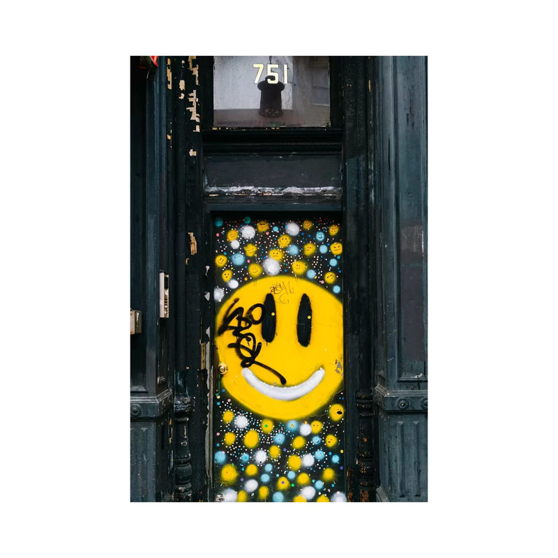 «Happy Brooklyn» par Bethany Young - Estampe numérique sur toile tendue avec châssis, H 60 po x l 40po x P 1,5 po