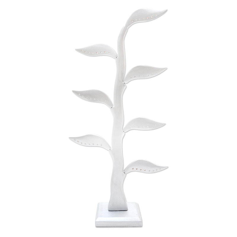 Porte-bijoux Red Barrel Studio Daun Salam, Argent