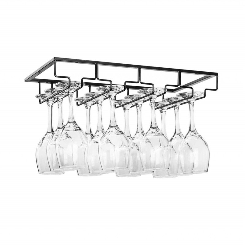 Bernaldino Wine Glass Rack, Black