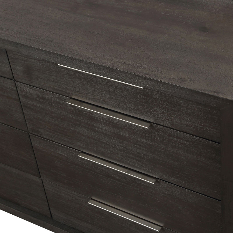 Commode 8 tiroirs Eloise, Gris basalte