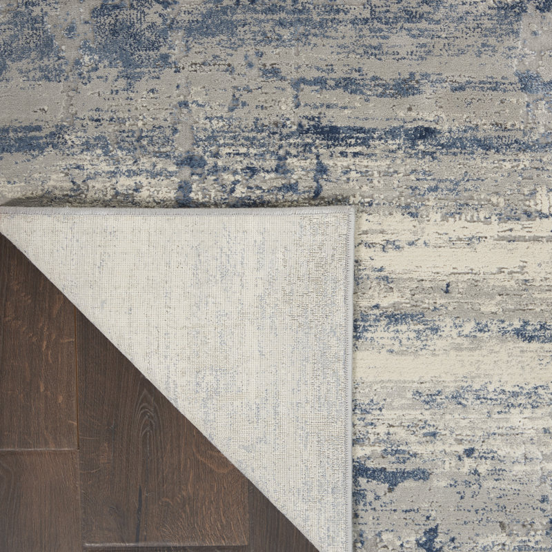 Giorgi Ivory/Blue Rug, Runner 66 x 230cm