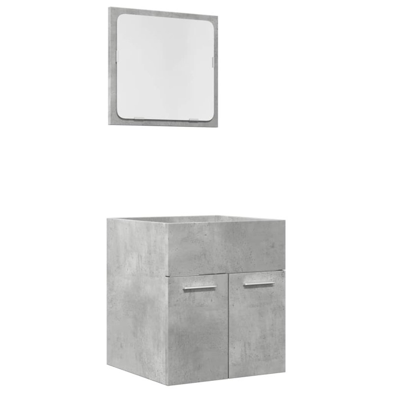 Aricia Bathroom Furniture Suite, Concrete Grey