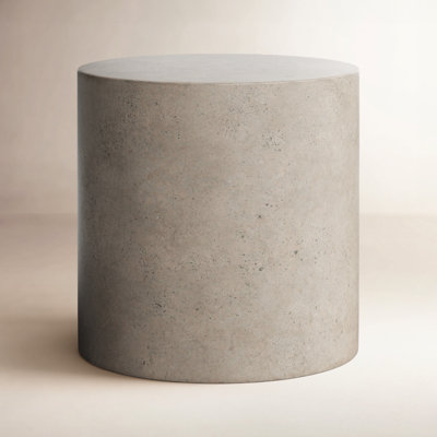 Concrete Pedestal End Table