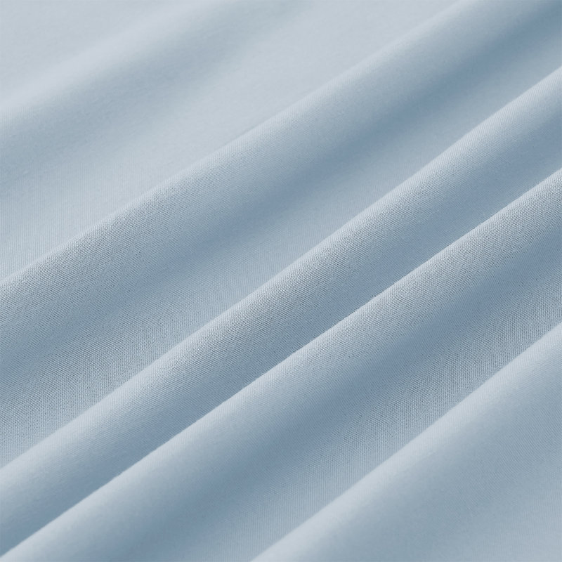 Ensemble de draps en microfibre 4 pièces Modern, California King Sheet Set with 2 Pillowcases, Bleu clair