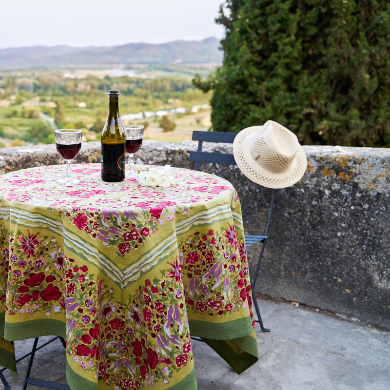 Leana Tablecloth, 128" W x 71" L, Floral 1