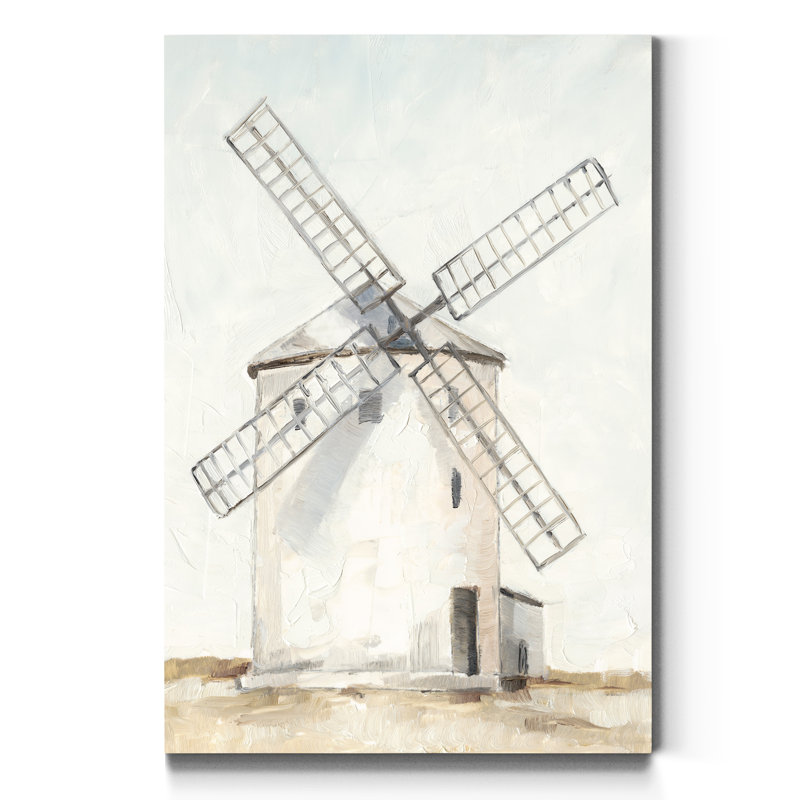 European Windmill I - impression sur toile tendue, H 20 po x l 16 po x P 1 po