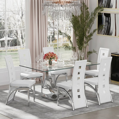 Plouffe Rectangular 63'' L Mid-Century Modern  Dining Table