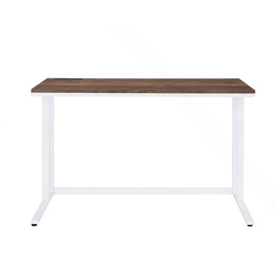 Rectangular Writing Desk With USB Port And Plug