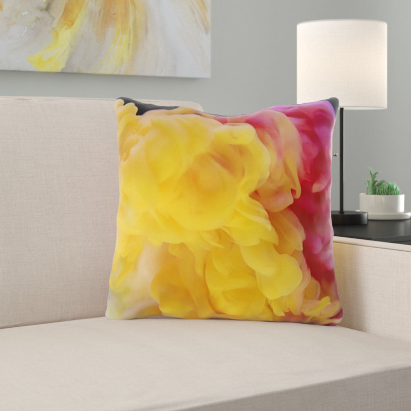 Housse et insert de coussin d'extérieur carré Valvalia Abstract, Microsuède, Intérieur