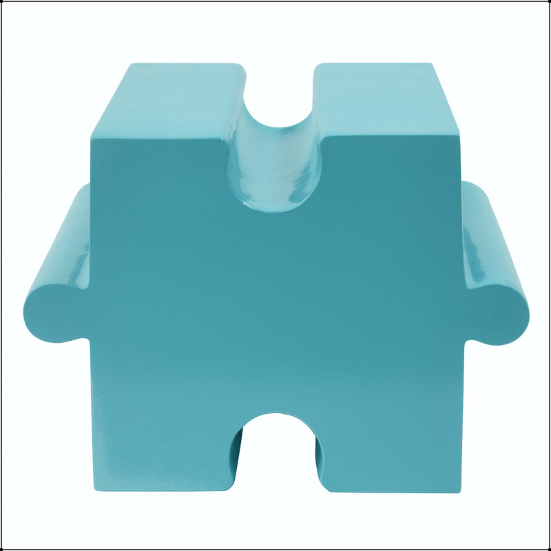 Table d'appoint casse-tête modulaire casse-tête MGO, 17.75" H x 15.5" W x 15.5" D, Light Green