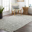 Tapis gris anthracite / beige à tissage plat Anelisse-508908014