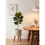 Moderne pot de fleur moderne de 12 pouces avec support intérieur et extérieur grand pot de fleur avec trous de drainage