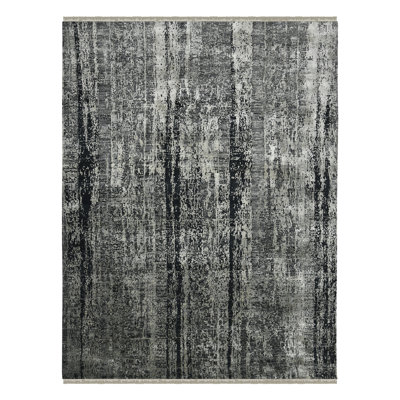Zenith Abstract Area Rug in Gray