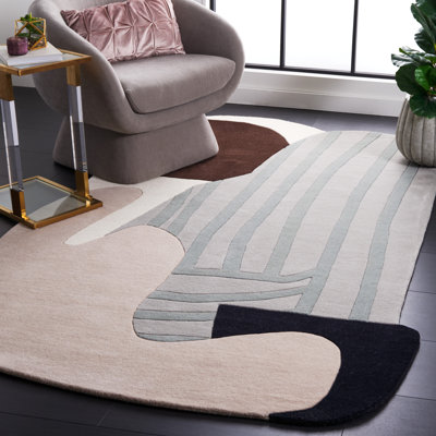 Tapis ivoire / brun