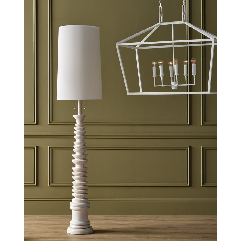 Malayan White Floor Lamp