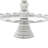 Aluminum Metal 3 Level Silver Tiered Server