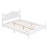 Solid Wood Platform Bed with Headboard