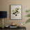 Vintage Floral Print XLIV Framed Print - Solid Wood