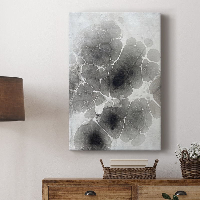 Marbling XI -Custom Wrapped Gallery Cavas, 18" H x 12" W