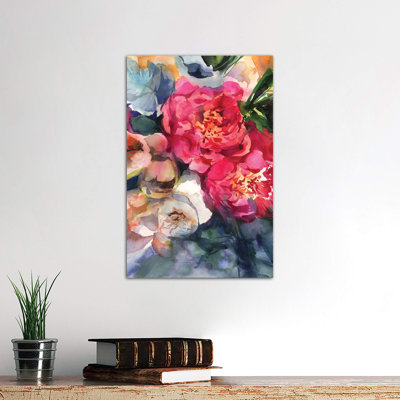 Belle Peonie by Gosia Gregorczyk - Wrapped Canvas Painting