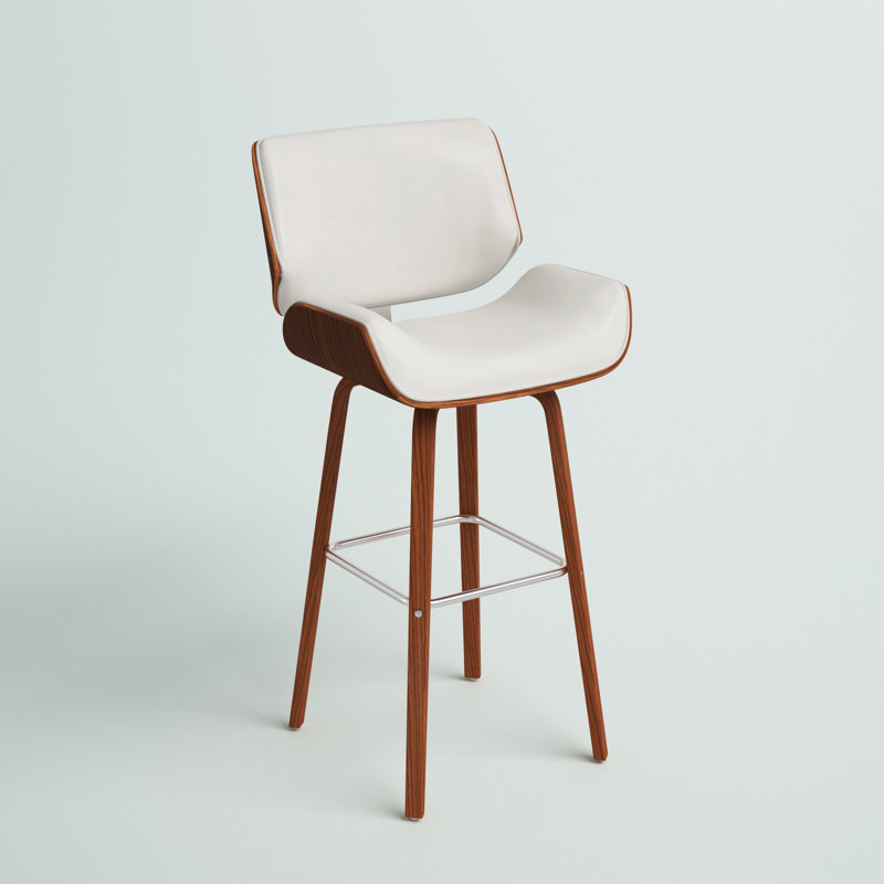 Tabouret tournant 29,92 "Borica, Blanc