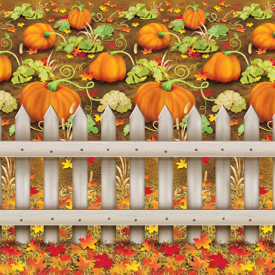 Fall/Thanksgiving Pumpkin Patch Backdrop (Set of 2) The Holiday Aisle®