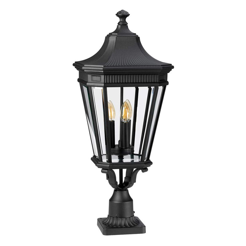 Tilda Mirrored Pier Mount Light, Black